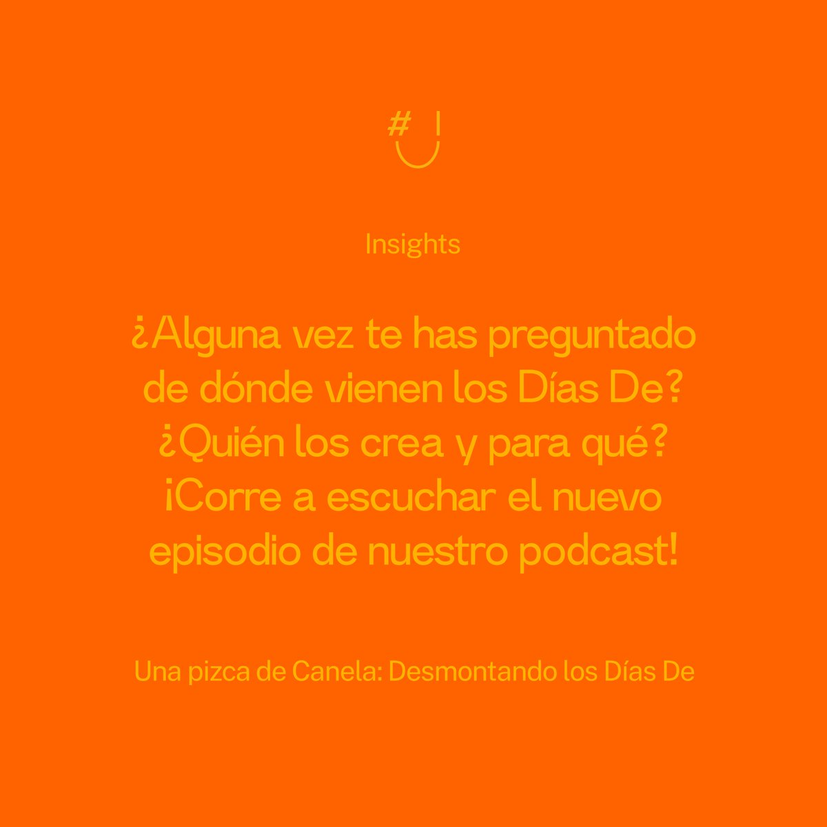canelaagency's tweet photo. 🤔¿Alguna vez te has preguntado de dónde vienen los Días De? ¿Quién los crea y para qué? ¿Cuáles son los más conocidos? ¿Y los más raros? ¡Nosotras sí! ☝️ Y por ello, hemos creado este episodio de Una Pizca de Canela, para desmontar los Días De 🤭
https://t.co/2ASwEUQWJb https://t.co/QVnnf8Z1ga