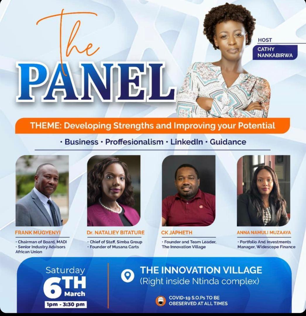#SaveTheDate I will be apart of The Panel this Saturday, 6th March at The Innovation Village (<a href="/TheVillageUG/">The Innovation Village</a>)

Please Join Us as we discuss; "Developing Strengths and Improving your Potential"

#business #Professionalism #guidance #Linkedin pic.x.com/S18GaJbDUN
