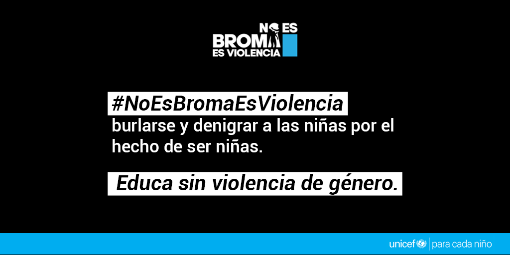 No es el más valiente el que hace chistes a costa de las mujeres, sino el que las trata con respeto. 

#NoEsBromaEsViolencia