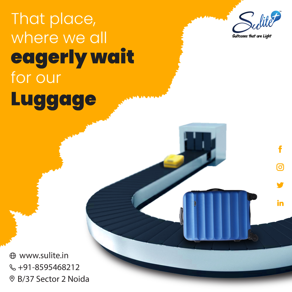 SuliteBags's tweet photo. That place where we all eagerly wait for our luggage.
Shop now
https://t.co/XPQjjyEbNl
.
https://t.co/ty589SBju8
Contact No. +91-8595468212
Address- B/37 sector 2 Noida
.
.
#sulitebags #travel #Travelgram #traveling #Travelphotography #travelling #travelblogger #traveler https://t.co/MEKDCOFQaR