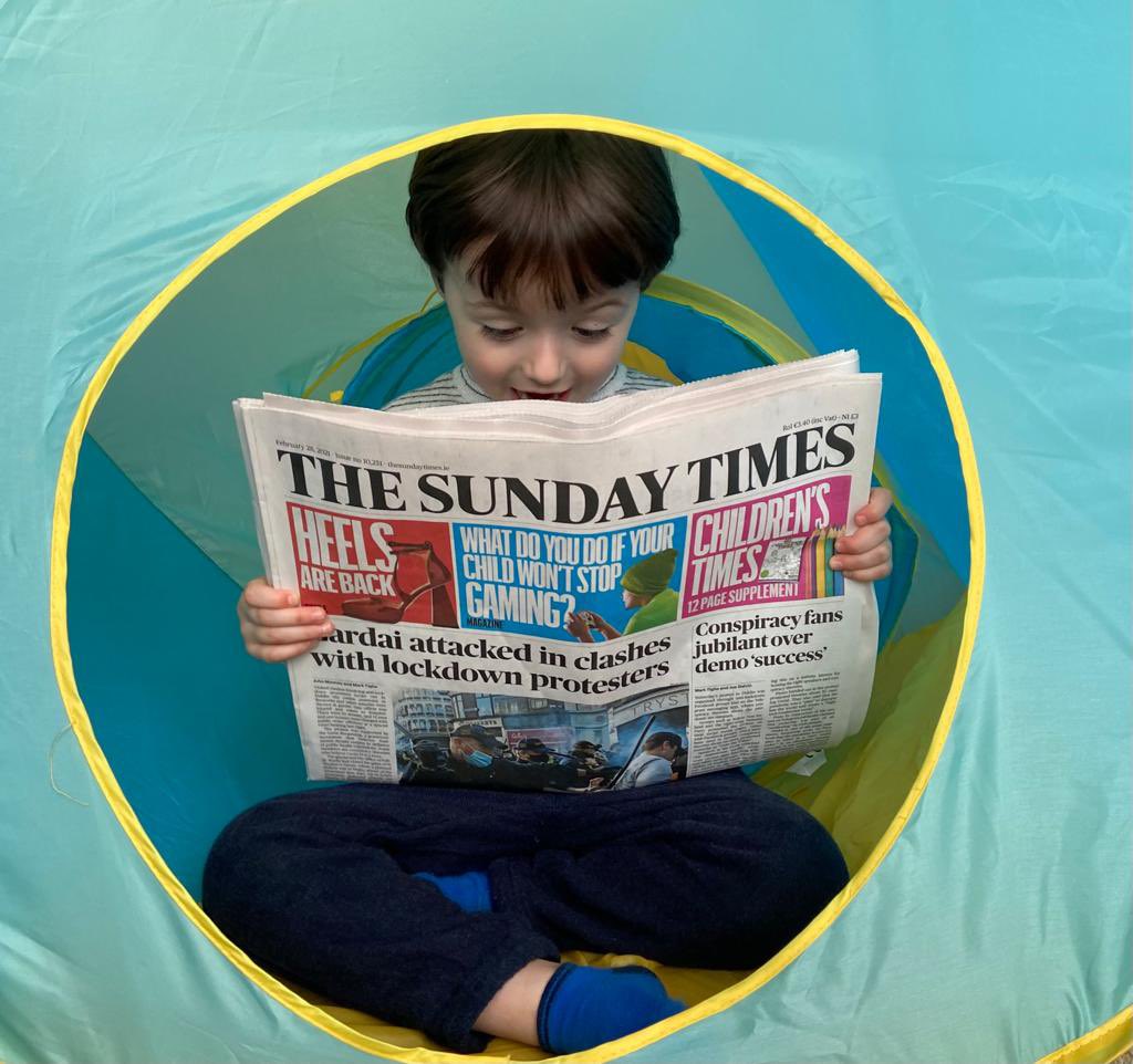 New face of @thesundaytimes ????

#newspaper #media #thechildrentimes #reading #traditionalmedia #toddlertimes