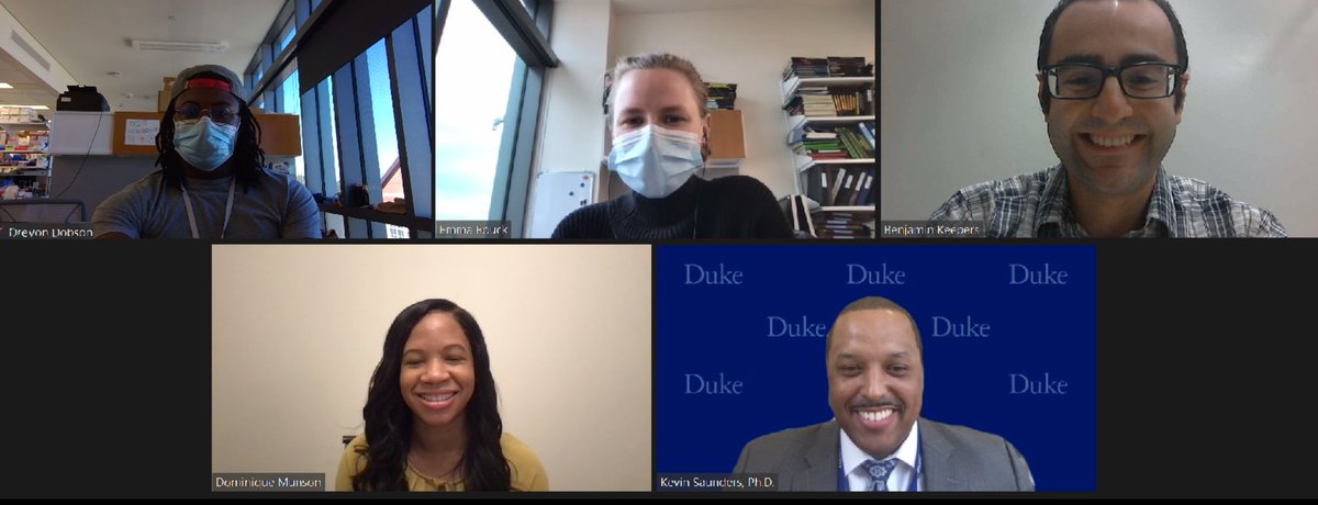 uncpbts's tweet photo. Reminiscing on last week's #MJMLecture ... Another huge thanks to our incredible speaker, Dr. Kevin Saunders (@TheDHVI) and our stellar student committee (Ben Keepers, Dominique Munson, @BloodBiology and @embouck) for making it all come together! https://t.co/gZzwQka1cZ