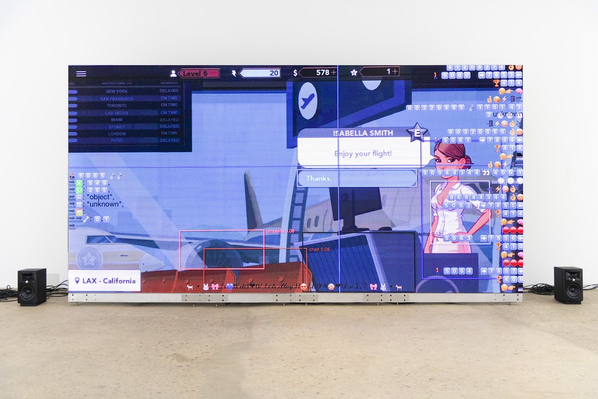 Say hi 2 
👋
/roʊˈdeɪoʊ/
💻
An RPG playing high performance Deep-Q machine learning super computing system — which 4 first demo — will play Kim K: Hollywood 📱game
😍
System sounds by <a href="/0PN/">oneohtrix point never</a> 
⬇️
rodeo.computer
🏄‍♀️
IRL <a href="/greenenaftali/">greenenaftali</a> til April 17th
😱
4 yrs in making
🙏