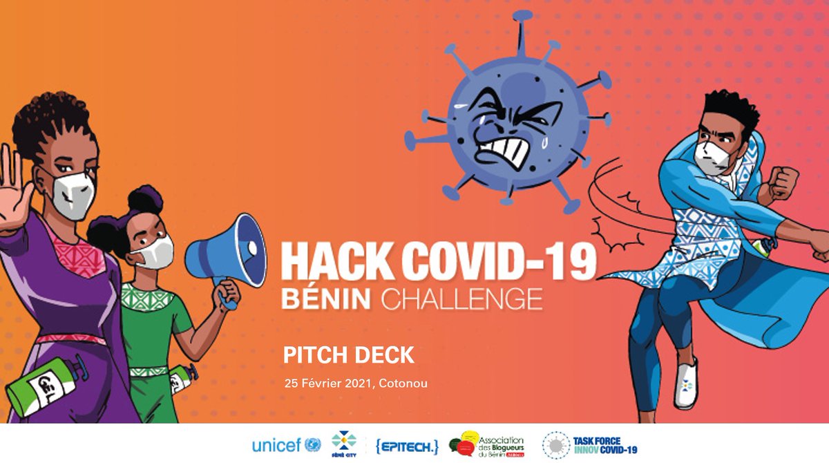 UNICEF_Benin's tweet photo. #FlashbackFriday⏰! Il y a déjà une semaine, c'était le grand jour pour les 12 équipes lauréates du #HackCovid-19 Bénin Challenge qui présentaient leurs projets d'innovation contre la COVID-19 pour la première fois au grand public!
Retour en images sur une journée spéciale ⬇️ https://t.co/LbhlK2qGmO