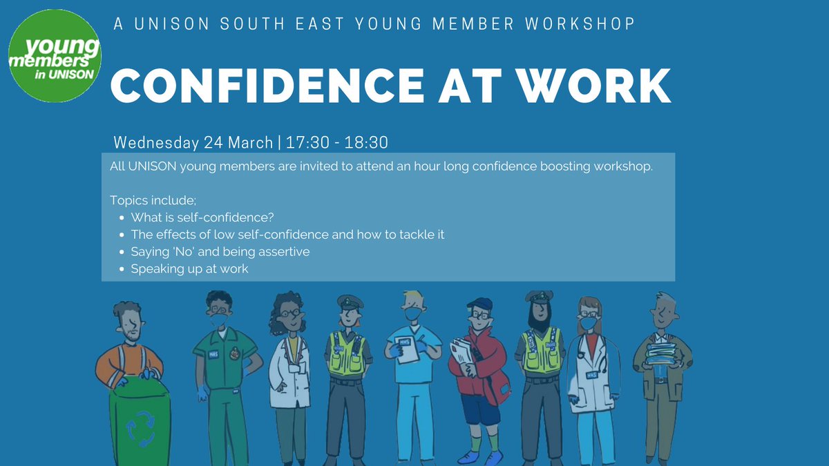 unison_ym_se's tweet photo. Young women in UNISON - there is still time to book a space on our confidence building session on Wednesday 24th March, see details below👇👇👇@UNISONSE #IWD2021 #InternationalWomensDay #ChooseToChallenge https://t.co/Yx5xomwSZM