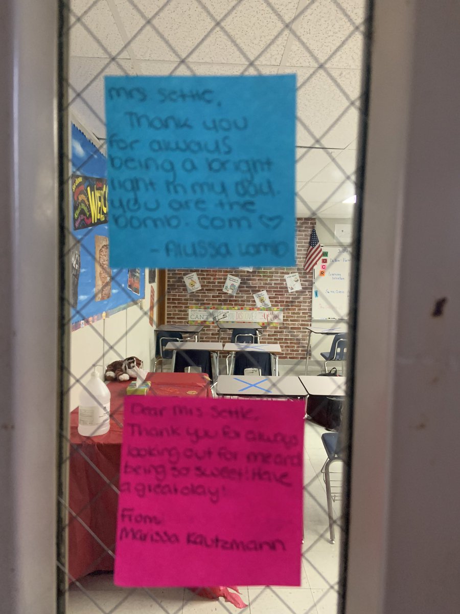 This made my WEEK! Being greeted by kind notes from two of the sweetest girls this morning , Ayssa and Marissa, made my Friday a FriYAY! <a href="/THS_Tigers/">Travis High School</a>