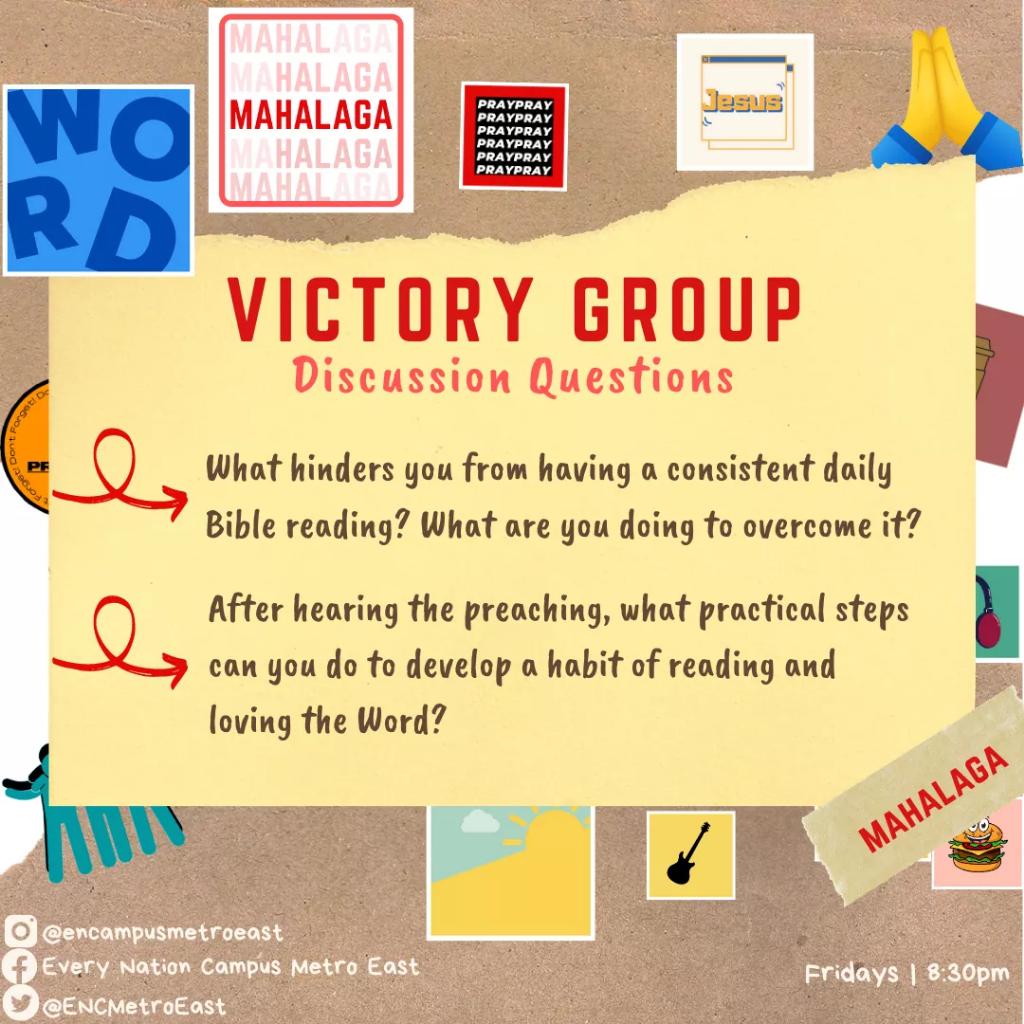 ENCMetroeast's tweet photo. Week 1 of MAHALAGA series ❤️
We hope you learned a lot this evening!

Here are application questions to help facilitate a fruitful time of fellowship and prayer in your online victory group discussions. 
#YS-GO
#thisYShome https://t.co/8i5FkzuQ3K