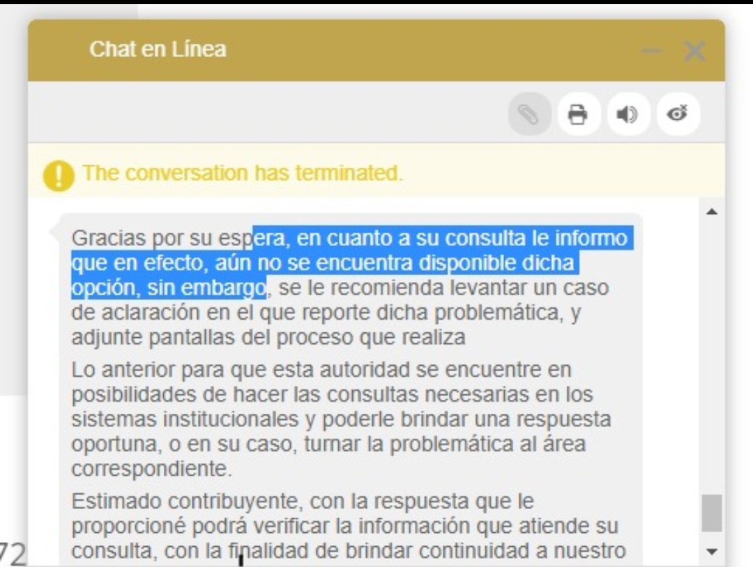 Gabriel_GT_1996's tweet photo. @SATMX Nuestro captura de pantalla de lo dicho https://t.co/RZw9YK21tK