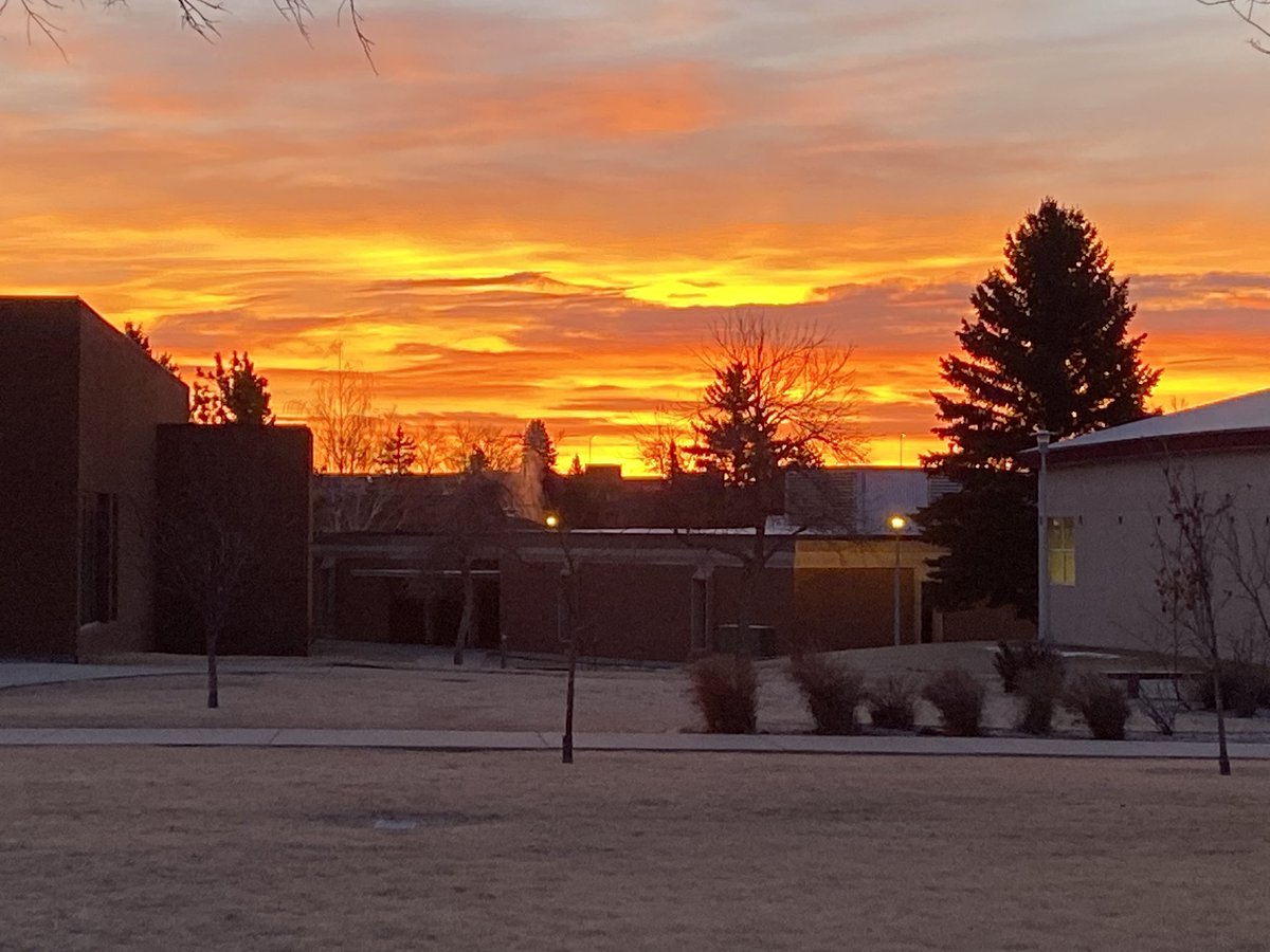 CoachRolin's tweet photo. Headed into practice with this as our backdrop. No better way to start the day! #AllN #BigSky https://t.co/AKfqWQpsNW