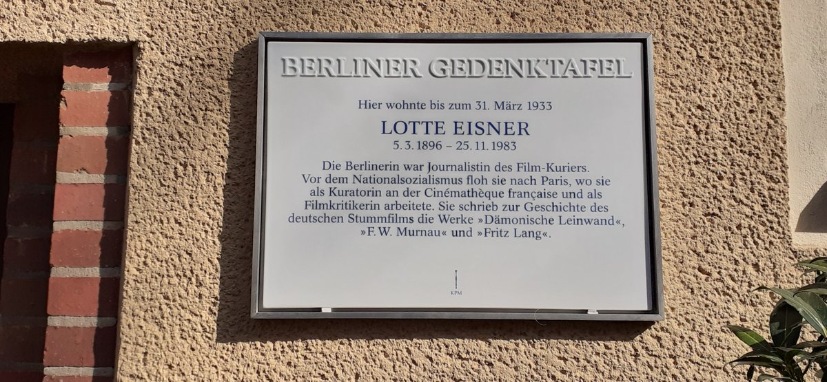 Julia Eisner (@jjeisner) on Twitter photo Bumper birthday for Lotte today - honoured by the city of Berlin with a plaque on the last apartment building she lived in whilst working as a journalist on the Film Kurier (1927-1933) <a href="/cinemathequefr/">La Cinémathèque</a> <a href="/de_kinemathek/">Deutsche Kinemathek</a> <a href="/kingsgerman/">German Kings</a> <a href="/WFPProject/">Women Film Pioneers</a> Bumper birthday for Lotte today - honoured by the city of Berlin with a plaque on the last apartment building she lived in whilst working as a journalist on the Film Kurier (1927-1933) <a href="/cinemathequefr/">La Cinémathèque</a> <a href="/de_kinemathek/">Deutsche Kinemathek</a> <a href="/kingsgerman/">German Kings</a> <a href="/WFPProject/">Women Film Pioneers</a>