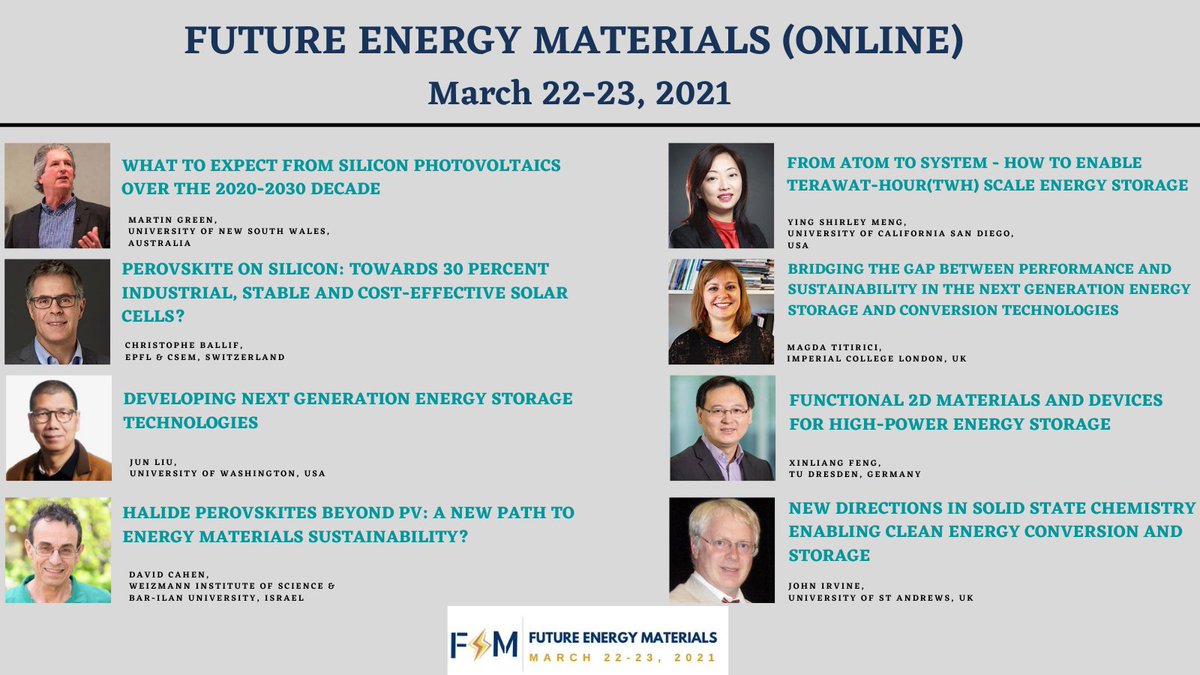 We are super excited!!
Are you? Let us know by retweeting #Futureenergymaterials
To register: futurematerials.net