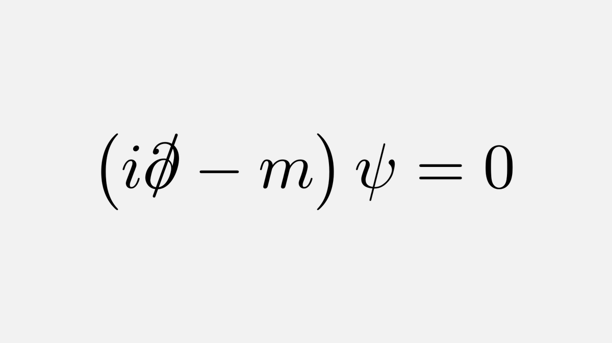 Dirac's Equation 

In 1928 Paul Dirac postulated the existence of positively charged electrons - the positrons, the first antimatter particles. The existence of the positron was experimentally confirmed in 1932 and started a new way of thinking about particles.
