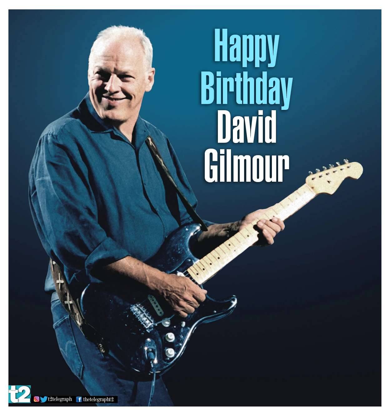 Happy birthday David Gilmour, the man with cutting-edge colossal sounds. 