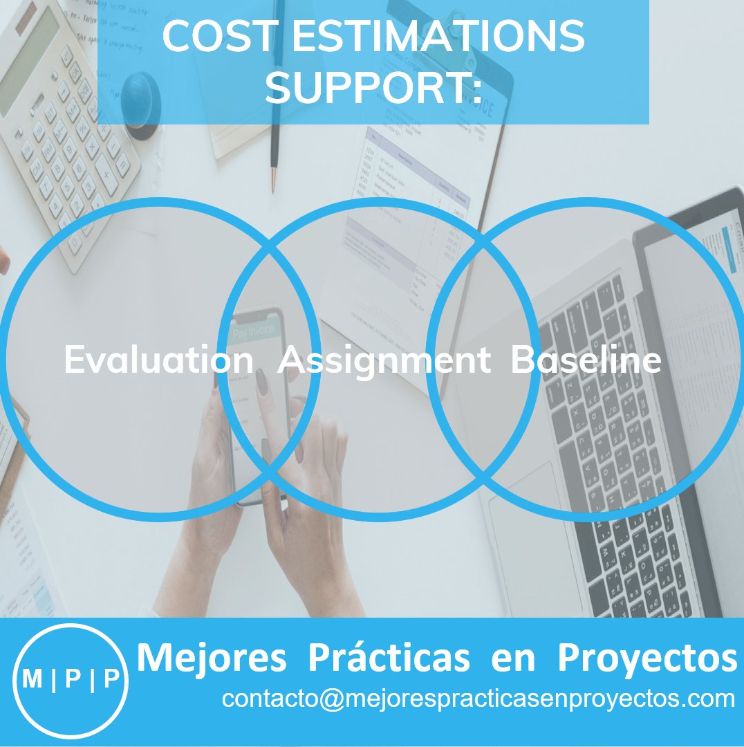 Casado2's tweet image. Cost estimations are useful for:
* Evaluate project financial viability
* Choose among projects in the portfolio
* Determine a baseline to monitor your expenses
contacto@mejorespracticasenproyectos.com
#CostEstimation
#ProjectManagement
#projectmanagementbestpractices