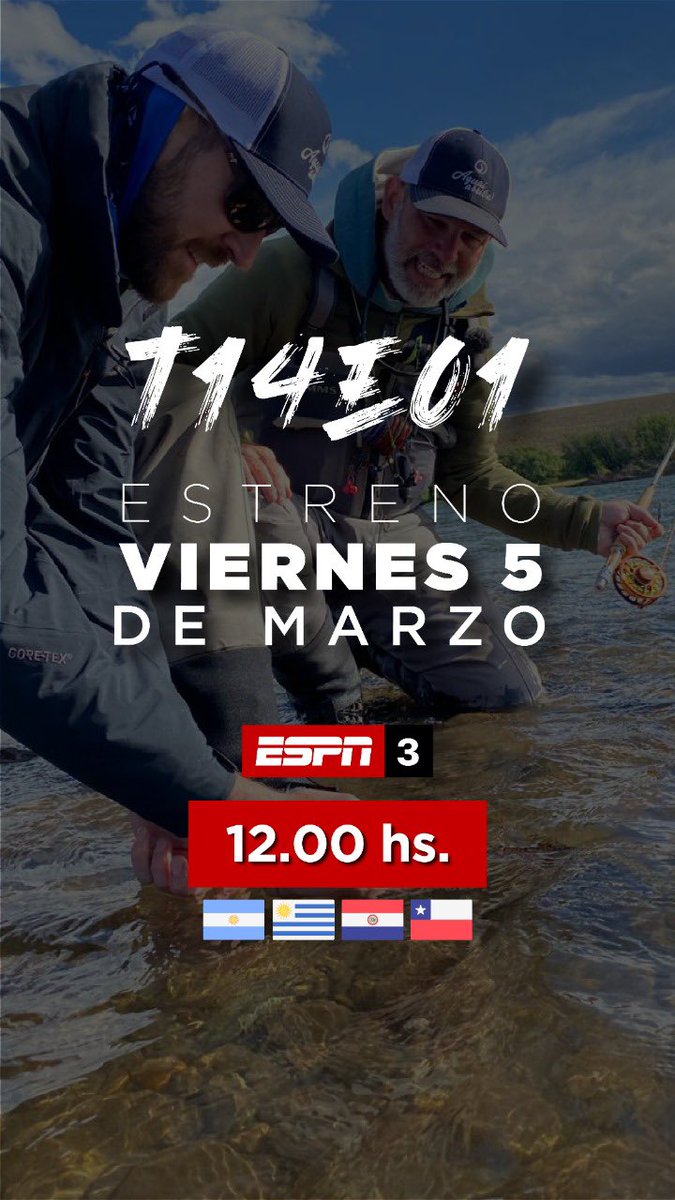 Bue! Lo intenté! El que quiera verme en otra faceta que no es el básquet, acá podrá hacerlo. Voy a estar de invitado en “Aguas arriba” contando de mi otra gran pasión: la pesca. Les dejo la información 💪💪💪