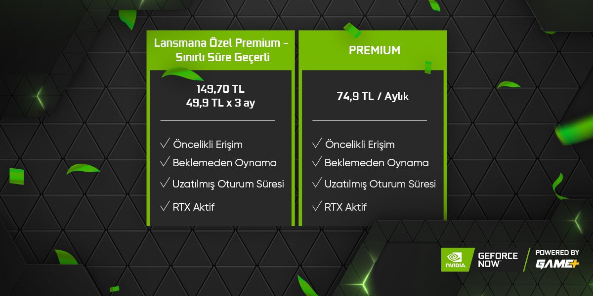 NVIDIAGFNTR's tweet photo. Eşsiz GeForce NOW deneyimi için her şey hazır. ⚡ https://t.co/CqbIaqHfI9