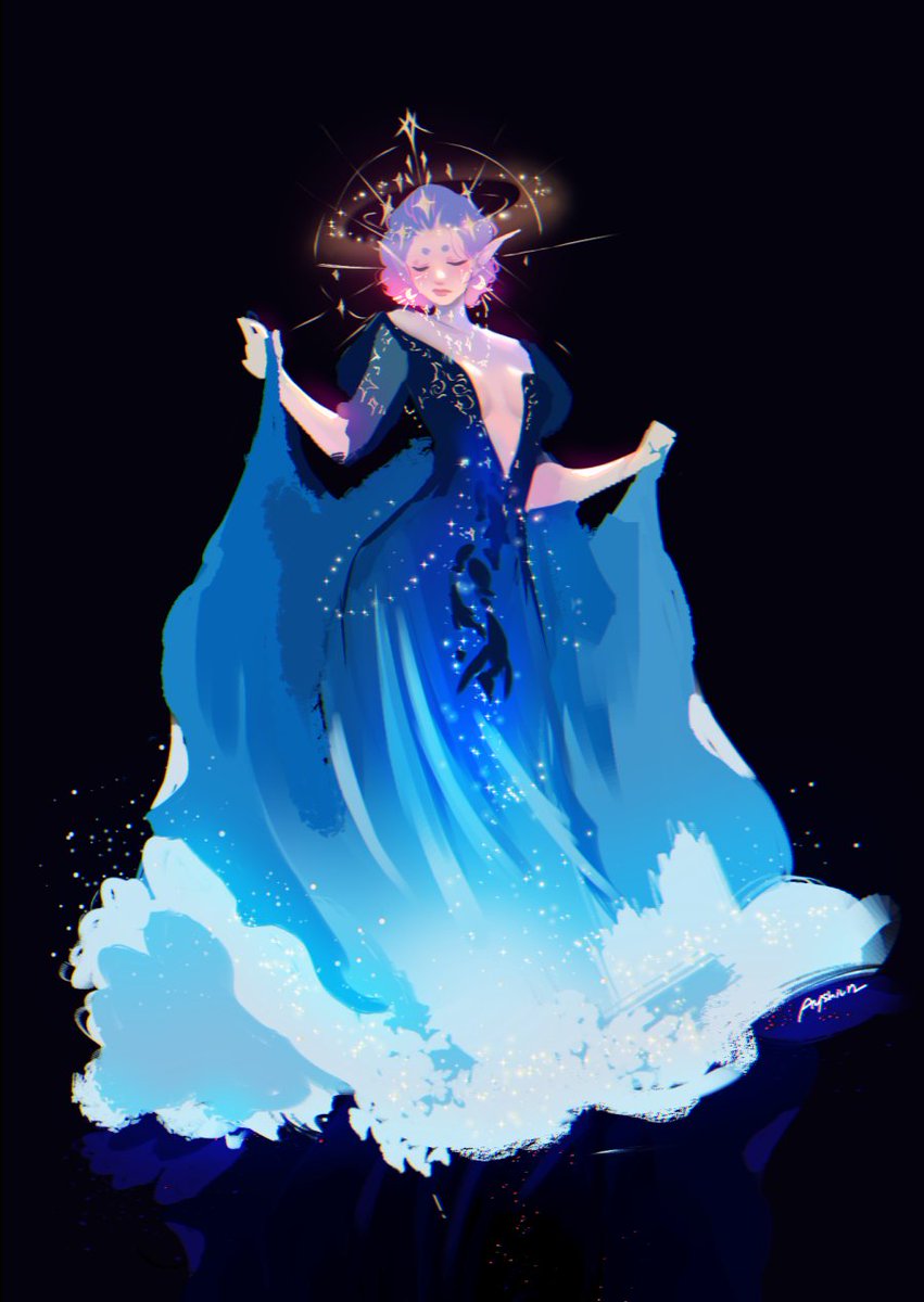 Ayshiun's tweet photo. Heaven Gaia just caught my attention and had to draw one of them. Maybe Ill draw more next time <3 https://t.co/GBHG3rQD6b