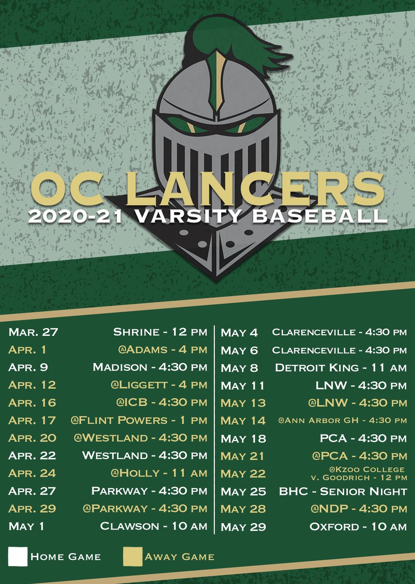 2021 Schedule. Play Ball.  <a href="/OCLancerNation/">Oakland Christian Athletics</a> <a href="/ocschool/">Oakland Christian School</a>