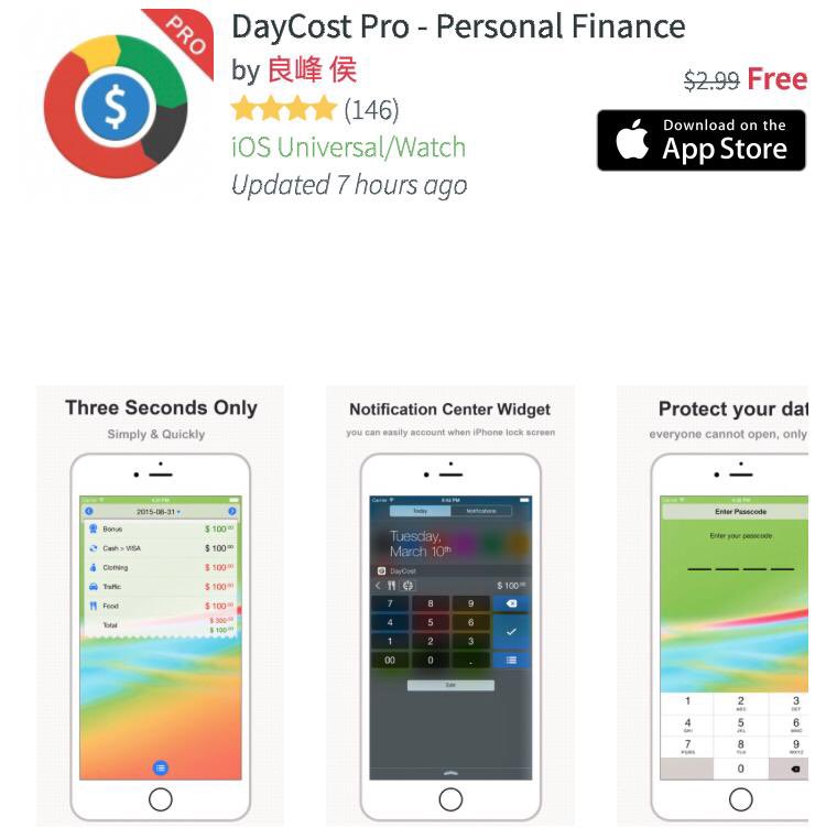 للأيفون والآيباد ولساعة ابل
مجانى لفترة

apps.apple.com/us/app/daycost…

تطبيق مهم لمتابعة مصروفاتك اليومية وحساب ومتابعة أموالك 💵 ويدعم اللغة العربية