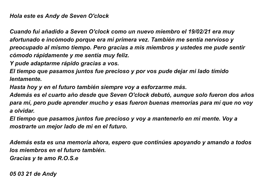 7OCArg's tweet image. |FANCAFE| [05032]
Carta de Andy