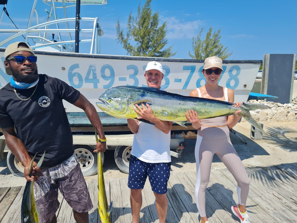 gsfishing's tweet photo. This happy couple landed this massive Mahi Mahi with Capt Joseph and Mate Brian aboard Angler Management #exploretci #makingmemories #tcidreaming #grandslam #fishing #deepseafishing @RealSaltLife @TCITourism @ExploreTCI @MarioRigby https://t.co/GYCYs9CSII