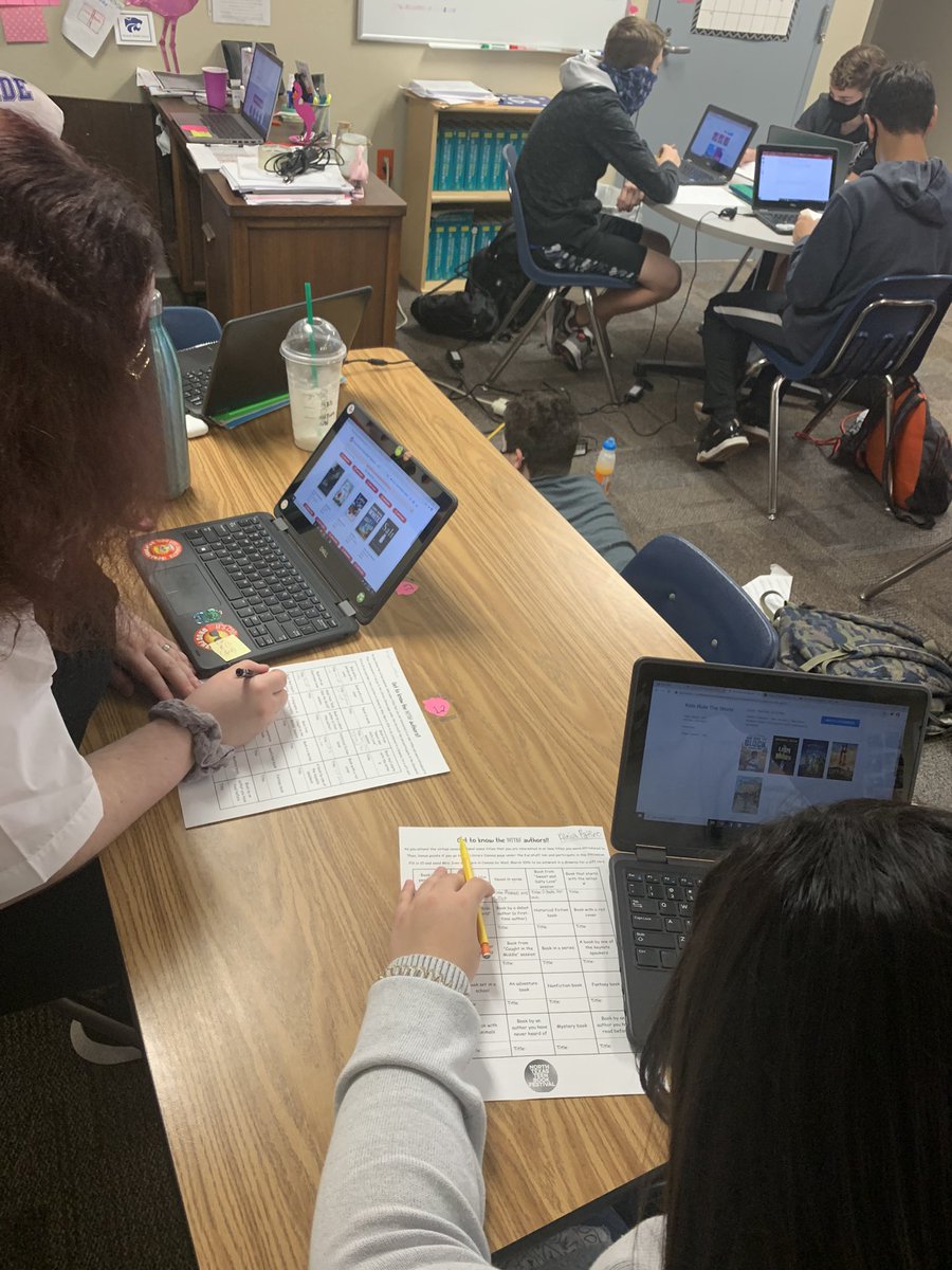 WaysideLibrary's tweet image. Our first group of @wildcats_wms enjoying @NTTBFest! So exciting to have new Students experience #NTTBF21 @christylteach