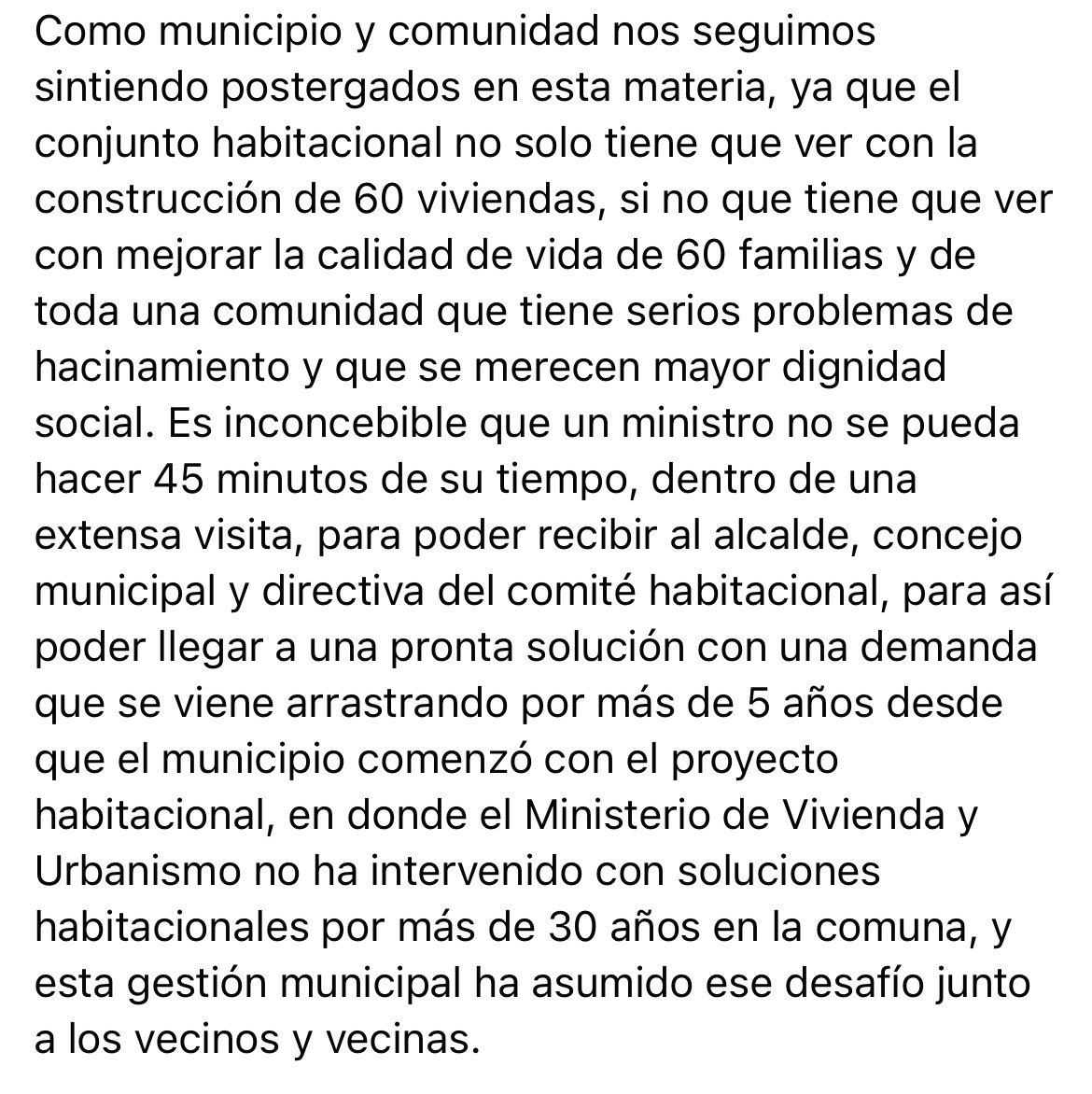 muniprimavera's tweet photo. ✅MINISTRO DE VIVIENDA NO OTORGÓ AUDIENCIA A ALCALDE BRZTILO ✅

Ministro @FelipeWard @Minvu realizó visita a la región y no otorgó audiencia a Alcalde Brztilo para conversar y tratar sobre Conjunto Habitacional “Pioneros” para Primavera [lea a continuación...] https://t.co/HyPTvSvURA