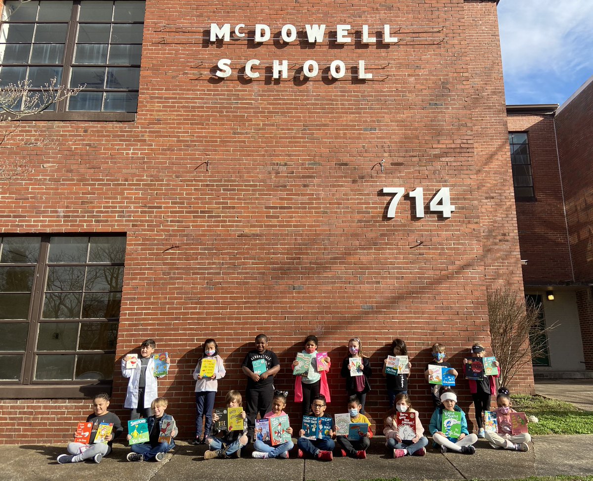 pistolteach's tweet photo. Here @mcdowell_elem #mcdowellcrowd @MauryCoSchools we have loved celebrating @DrSeuss birthday and #ReadAcrossAmericaWeek because ALL books matter #thesearethebestdays https://t.co/iD3PpF352h