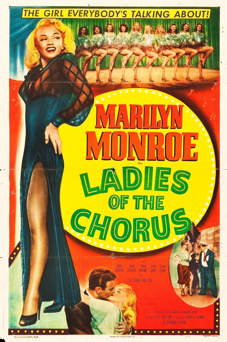Lost_In_Films_'s tweet photo. Watching Ladies of the Chrous on #SonyClassic which was #MarilynMonroe 's first major movie role in 1948. Her musical numbers are Every Baby Needs a Da Da Daddy &amp; Anyone Can See I Love You. Being shown again on Monday at 12.50pm. https://t.co/eO17jFeM3z