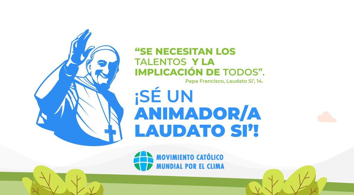 ¿Quieres ser parte del cambio e inspirar a tu comunidad para cuidar de la creación? Formáte para ser un #AnimadorLaudatoSi. ¡Tú puedes ser parte del cambio! 📣 INSCRÍBETE en bit.ly/LSAInvolucrate