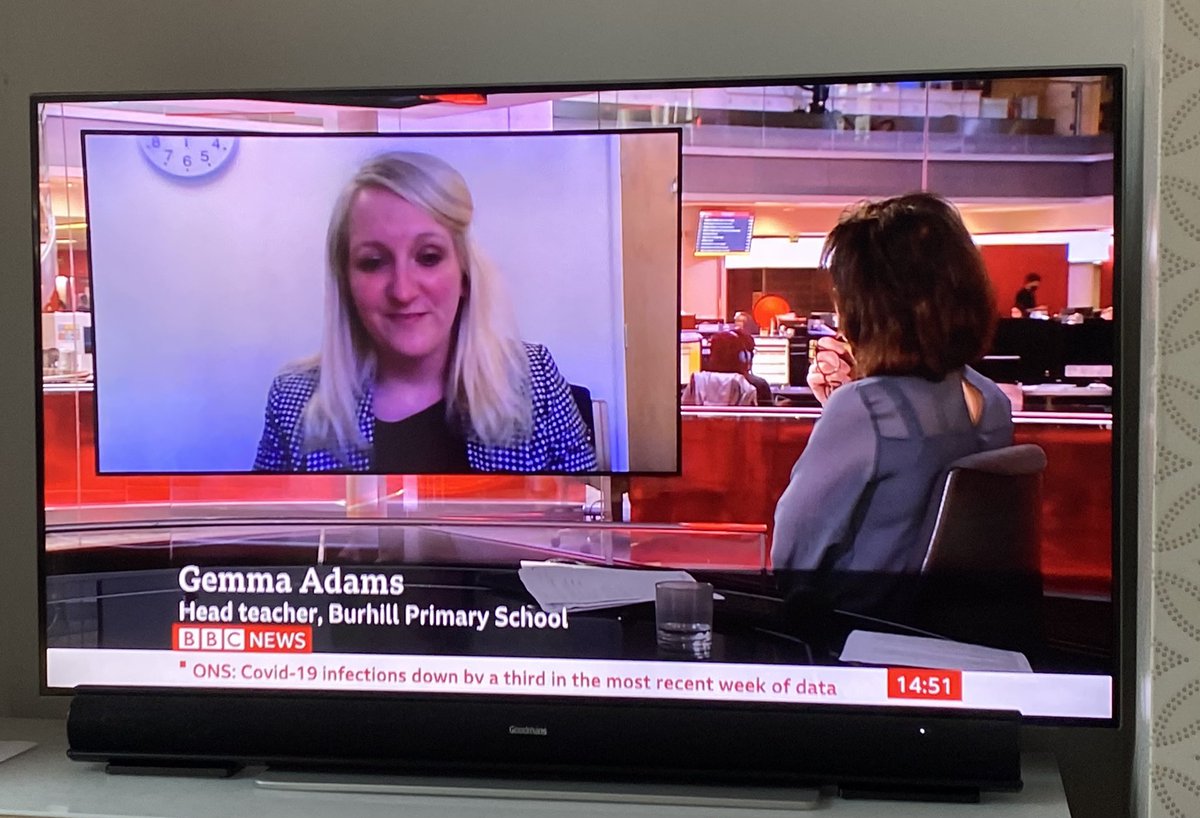 Our very own Mrs Adams live on BBC news!