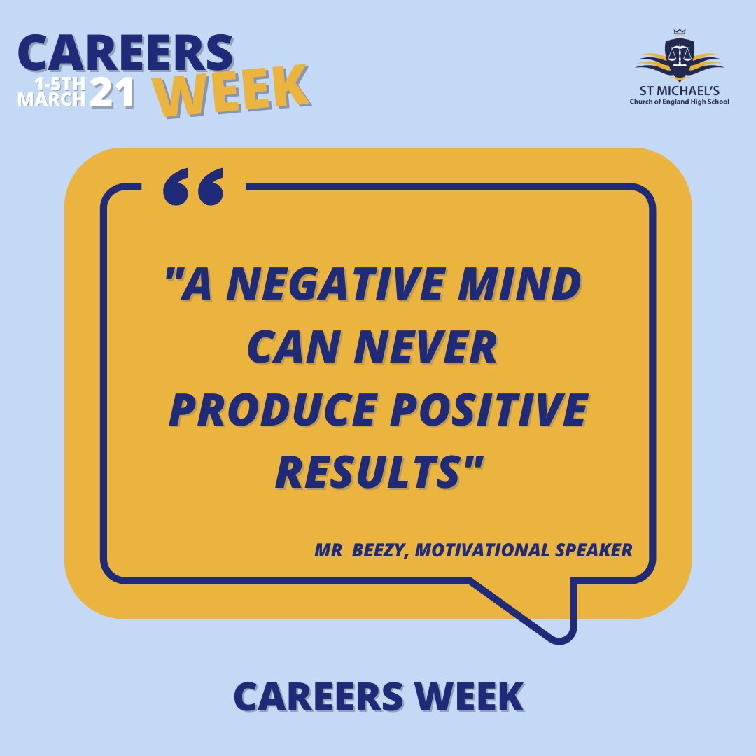SStmichaels's tweet photo. Here are just a few of @thereal_mrbeezy words of wisdom! 🙌🏼 thank you once again! #NationalCareersWeek @CareersWeek @NationalCareers https://t.co/yCGM45DSmZ
