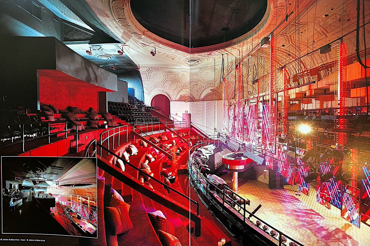 djmarkfarina's tweet photo. Interior of Studio 54. Formerly the Gallo Opera House built in 1927. Designed by Bromley Caldari Architects. Opened as the nightclub in 1977. #fbf https://t.co/mIEwLVA0MA