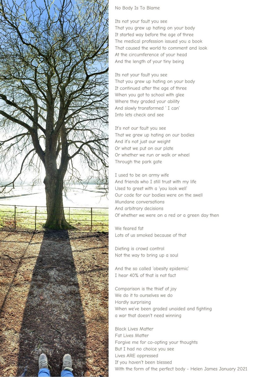 ateverysize's tweet photo. The poetry at #socialprescribing2021 has been awesome @harula_ladd 🙏🏻 here’s one of mine #WeightNeutral @SocialPrescrib2 https://t.co/9MaHEOxu4P
