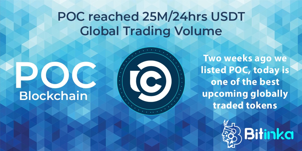 CONGRATULATIONS POC!

At BitInka we are happy to be working together with you and so excited to be making history.

To all our users, we tell them that POC provides an efficient distributed on-chain identity, storage, and transaction system!