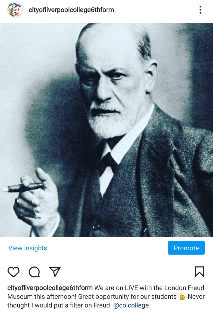 Colc6thForm's tweet image. Live NOW with the London Freud Museum. @COLCollege #enrichment #freud #WorldBookDay #Liverpool #psychology #lockdown