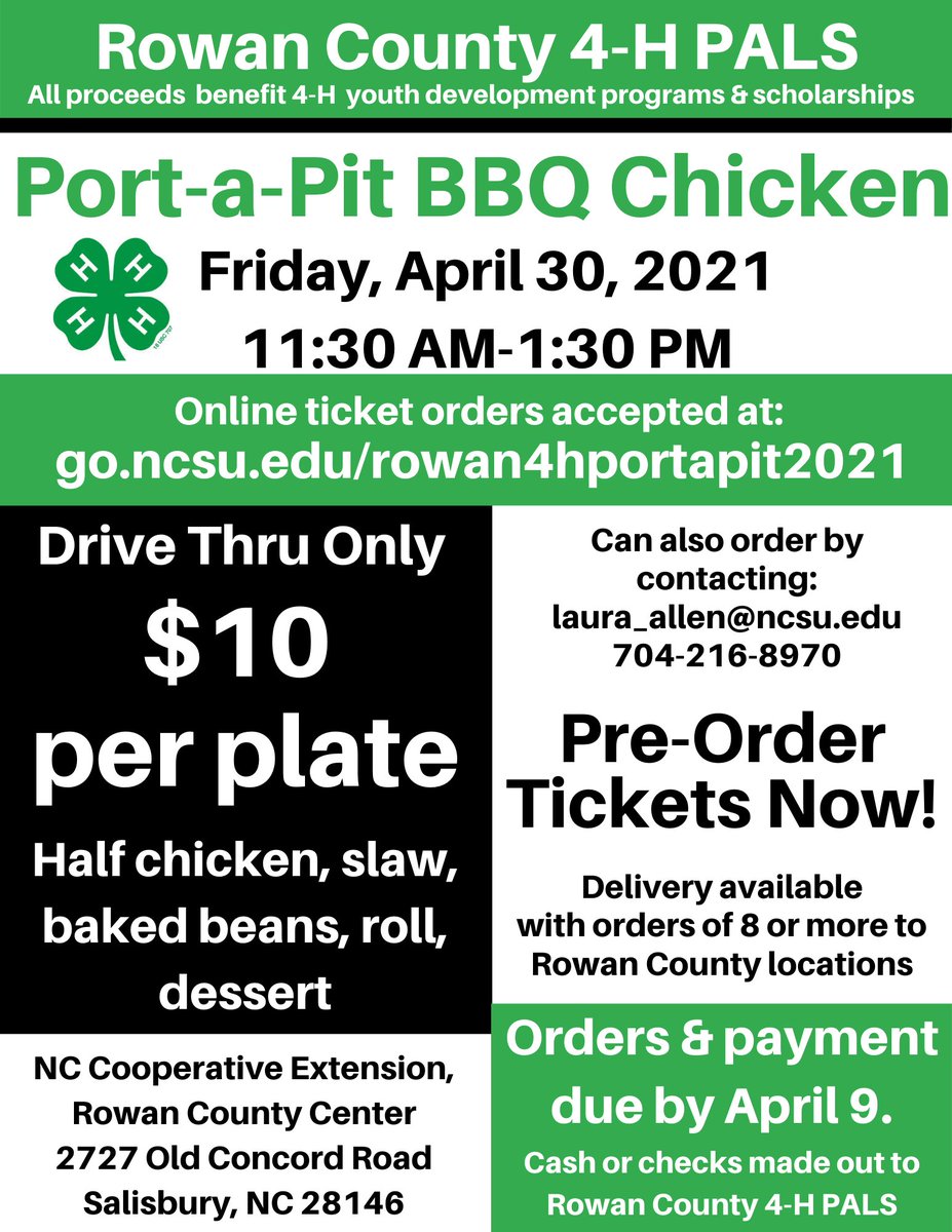 rowan4h's tweet photo. It's Port-a-Pit time! Order plates online and send in payment by April 9. Event is April 30. Go to https://t.co/k0JzWGp43y to order! #SupportRowan4H https://t.co/VMqq916pDG
