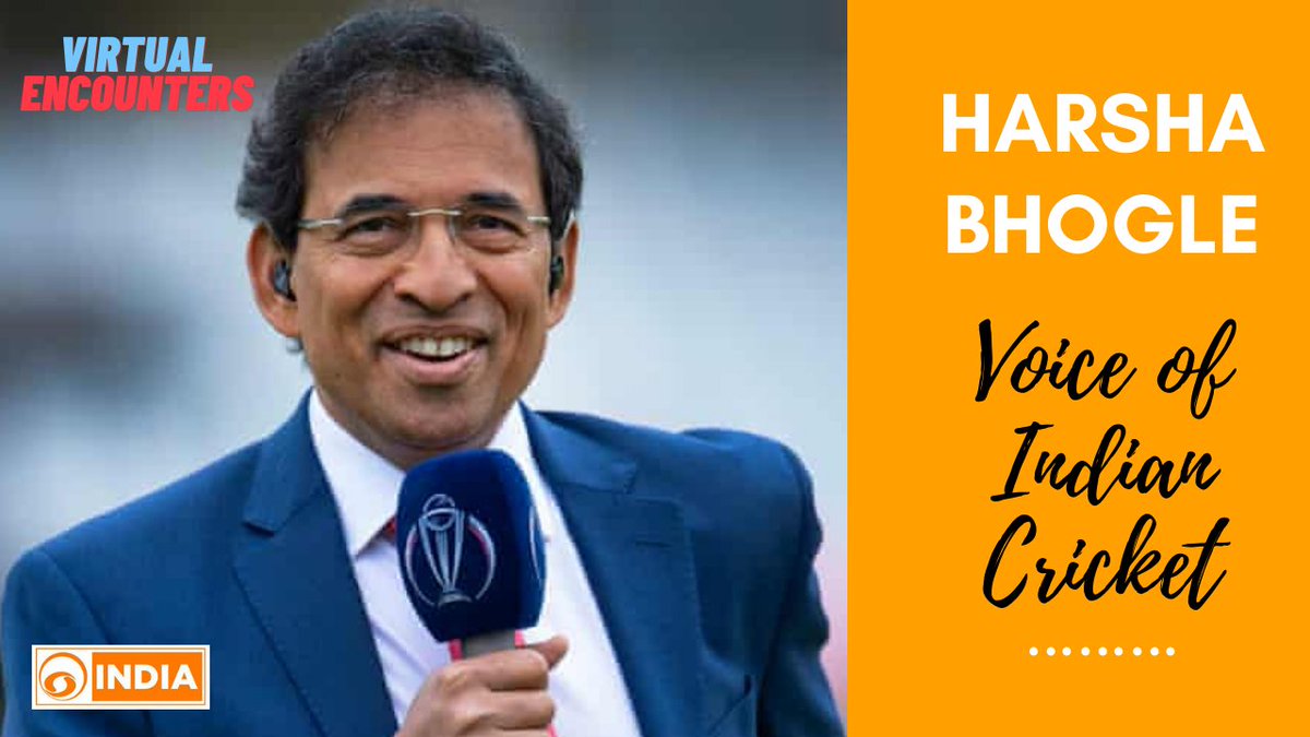 DDIndialive's tweet photo. Cricket commentator @bhogleharsha, in a special chat with @Imabhimahajan, shares his journey from chemical engineering to becoming voice of Indian cricket

LINK: https://t.co/Cn1ZcMjUTK https://t.co/va9tcLo70e