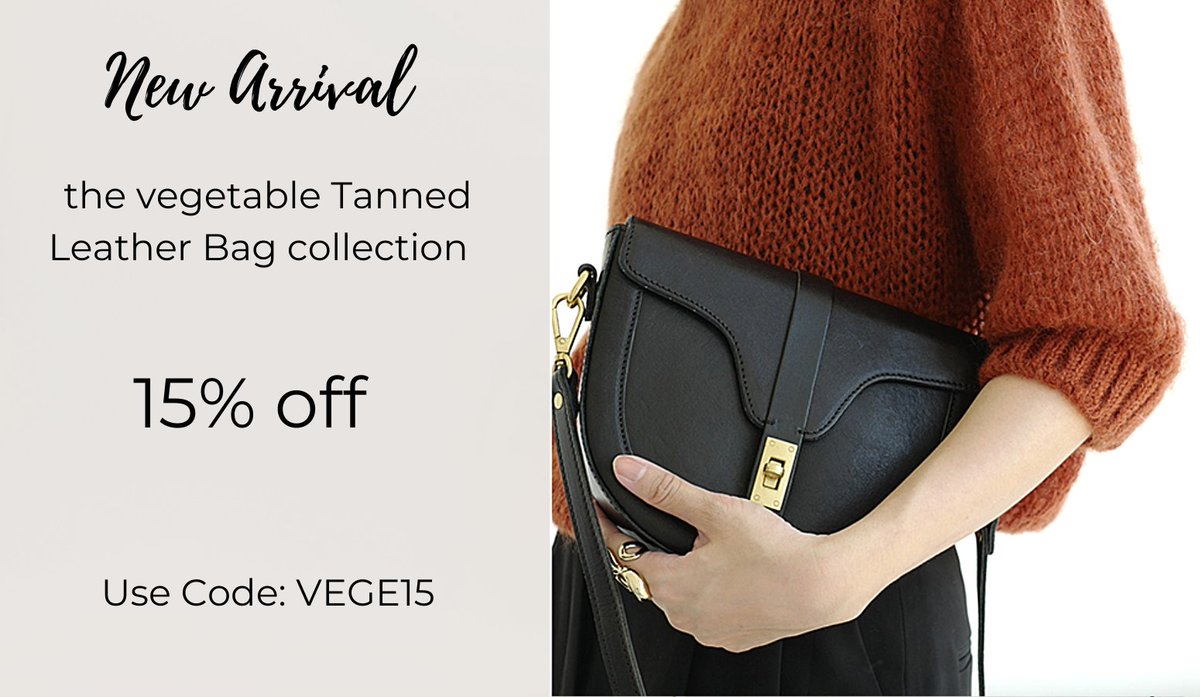 NicheLane's tweet photo. Celebrate Mother's Day with our new vegetable tanned Leather Bag Collection.  Enjoy 15% off, simply apply promo code: VEGE15  at the checkout. https://t.co/oes2GUribl