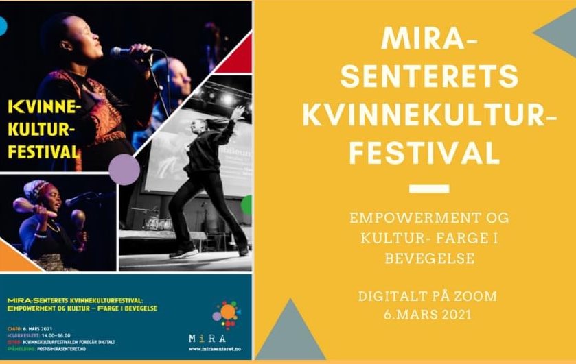 I morgen kl.14-16 sender vi live-stream av MiRA-Senterets digitale kvinnekulturfestival! 

DU kan få med deg hele arrangementet her: youtu.be/FjuvMvm1a3c 
<a href="/Trinesg/">Trine Skei Grande</a> @Oslokommune <a href="/mangfold/">EMI - Oslo kommune</a>