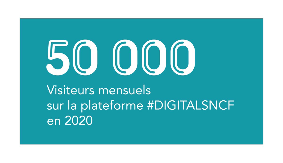 Tous les mois, vous êtes plus de 50 000 visiteurs-ses à consulter notre plateforme #DIGITALSNCF 💻
Vos avis nous sont donc précieux ! Alors, en 2 min top chrono, aidez nous à l'améliorer ➡️ bit.ly/3sN9W1x 
A très vite sur digital.sncf.com 🚀
