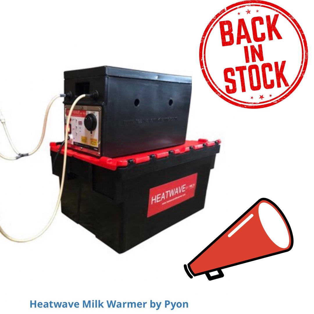 Pyon Heatwave Milker is back in stock 🥳🥳
Get you orders in now shearwell.co.uk/heatwave-milk-… #Lambing2021 #Calving2021 #Feeding #MilkWarmer 🐐🐂🐏