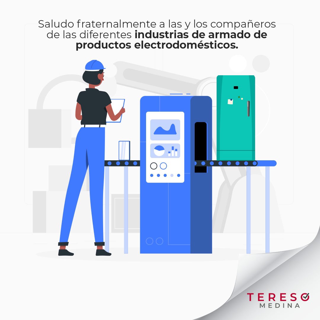Buen día a mis hermanas y hermanos pertenecientes a la industria de armado de productos electrodomésticos, a quienes envío un cordial abrazo y reconozco su importante labor.