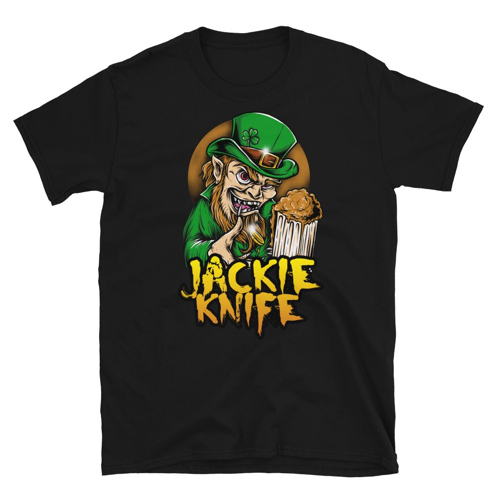 New merch! 🍀 This tee is now available on my merch store for a limited time! 👻

Grab yours at:
jackieknife.bigcartel.com/product/jackie…