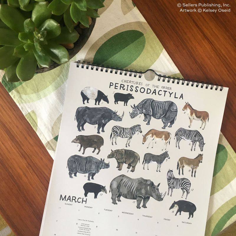 SellersMedia's tweet photo. March 2021: In like a rhinoceros, out like a... tapir?
Pictured: 2021 Orders of the Animals Designer Wall Calendar
Calendar © Sellers Publishing, Inc.
Artwork © Kelsey Oseid
All rights reserved.
#sellerspublishing #highnotecollection #kelseyoseid #ordersoftheanimals #2021calendar https://t.co/KY5ynCjjr3