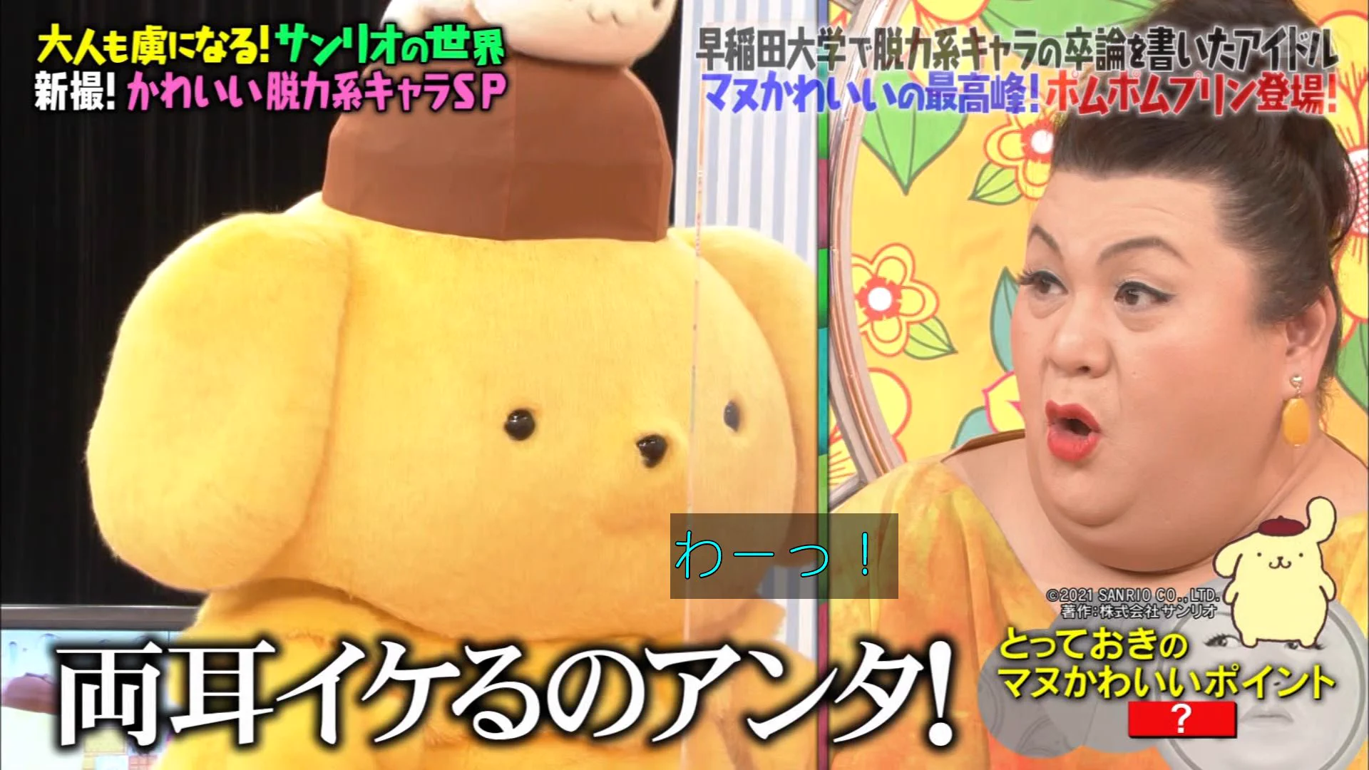 マツコの知らない世界でポムポムプリンに驚きすぎるマツコ・デラックス‼