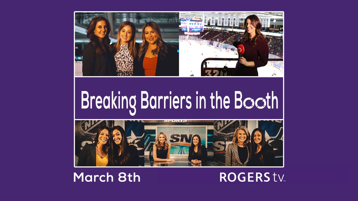 Breaking Barriers in the Booth tells the story of the first all-female Ontario Hockey League broadcast team. How the game came to be and the women who made it happen. Airs March 8th. Showtimes at rogerstv.com #ChooseToChallenge #IWD #IWD2021 #RogersTV