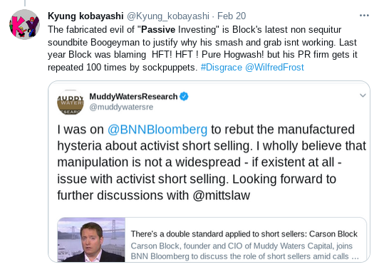 loran_la's tweet photo. @SemiCynic @TESLAcharts @kunk00 #CarsonBlock running a #BarryMinkow racket via $GSX $XL manipulation.Punking #shortsellers then PRETENDING to be indignant about manipulation, always BLAMING "high frequency traders" or "passive investing"?!! HAHA.Always desperate to point at ANY madeup scapegoat. $BUR $NMC $SOS https://t.co/O2nN0xpoQC