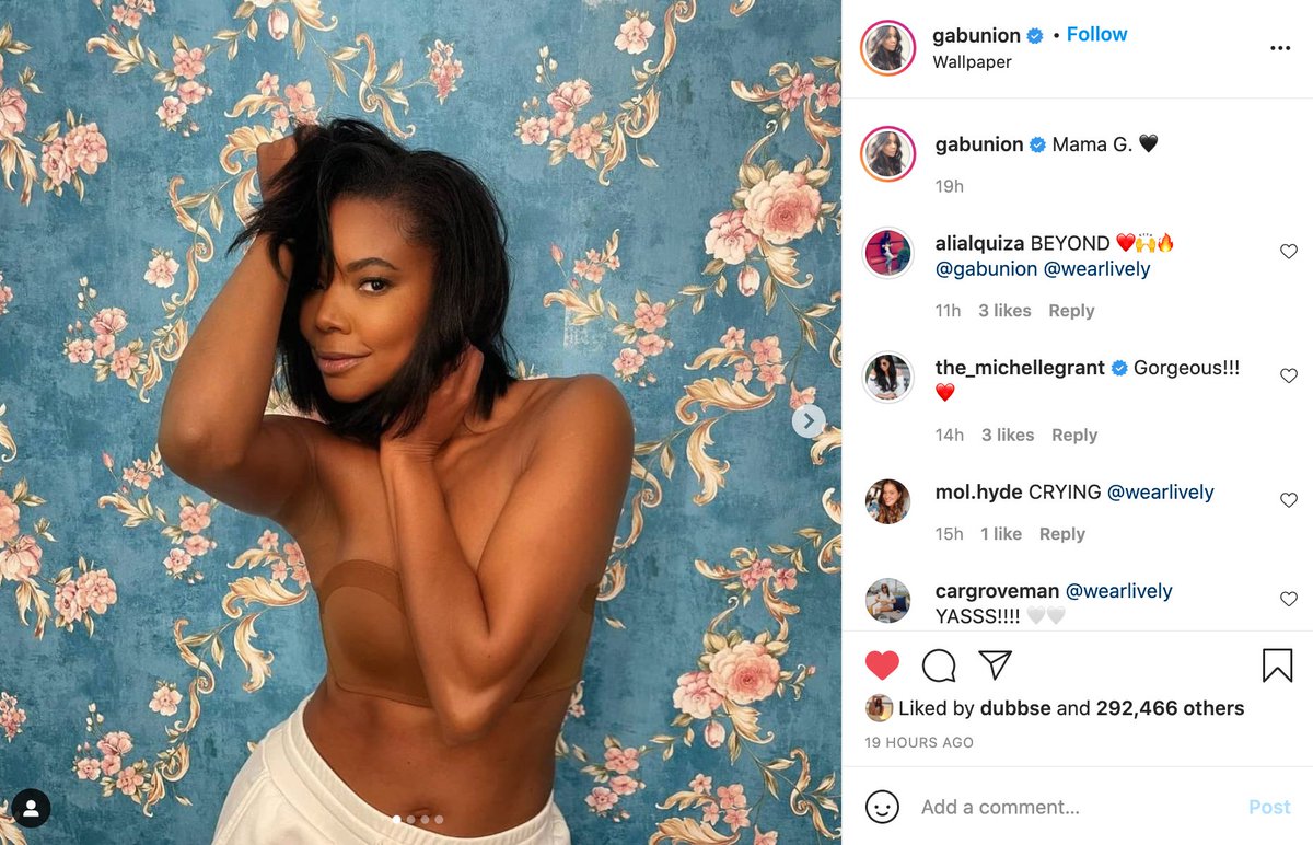 Did you see Gabrielle Union in our No-Wire Strapless  👀 instagram.com/p/CMAiZrPFvKj/
