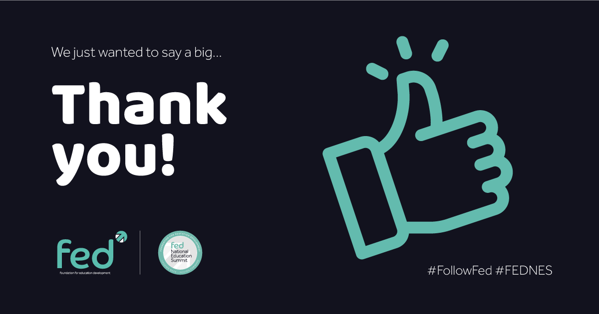 Fededucation's tweet photo. Looking back on what's been an incredible week for education at #FEDNES 👏
From Teachers, CEO's, Politicians and everyone in between - THANK YOU for your contributions!
We are taking the steps to implementing real change, together as a society 🌍 https://t.co/966ZkYlsc7